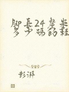 脚长24厘米是多少码的鞋子