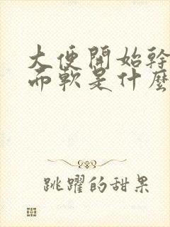 大便开始干硬后面软是什么原因