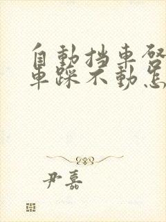 自动挡车启动刹车踩不动怎么回事