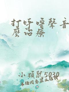 打呼噜声音大怎么治疗