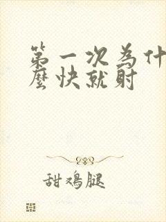 第一次为什么这么快就射