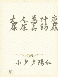 大人为什么做梦尿床真的尿床了