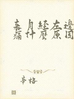 来月经左边小腹痛什么原因女性