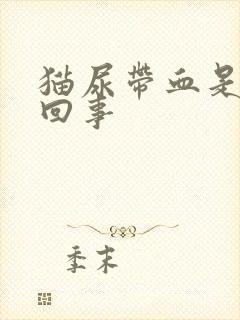 猫尿带血是怎么回事