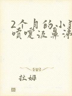 2个月的小狗打喷嚏流鼻涕