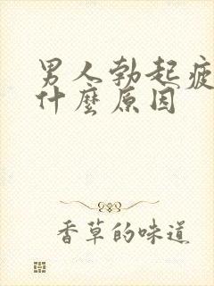 男人勃起疲软是什么原因