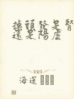 掉头发是肾阴虚还是阳虚