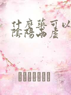 什么药可以治肾阴阳两虚