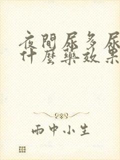 夜间尿多尿频吃什么药效果好