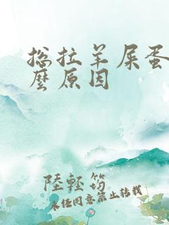 总拉羊屎蛋是什么原因