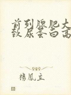 前列腺肥大会导致尿蛋白高吗