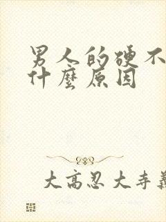 男人的硬不起来什么原因