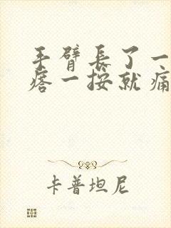 手臂长了一个疙瘩一按就痛