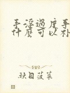 手淫过度平常吃什么可以补回来