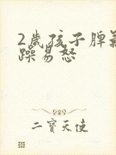 2岁孩子脾气暴躁易怒