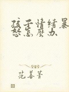 孩子情绪暴躁易怒怎么办