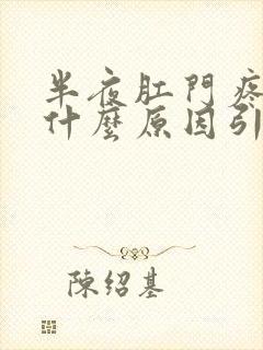 半夜肛门疼痛是什么原因引起的