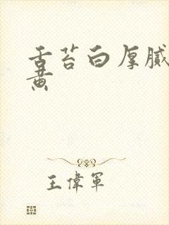 舌苔白厚腻中间黄