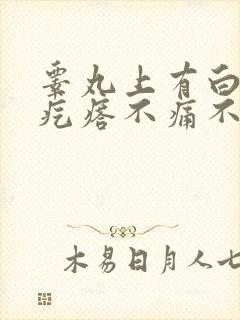 睾丸上有白色小疙瘩不痛不痒