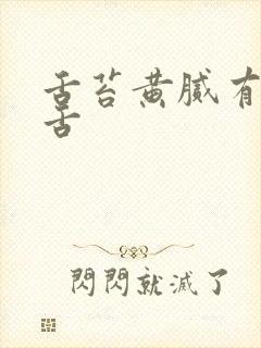 舌苔黄腻有齿痕舌