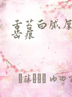 舌苔白腻厚 有齿痕