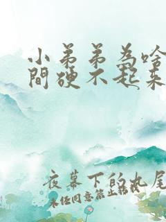 小弟弟为啥突然间硬不起来了