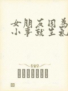 女朋友因为一点小事就生气了怎么办