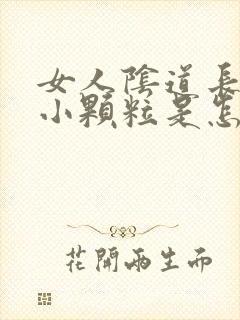 女人阴道长很多小颗粒是怎么回事