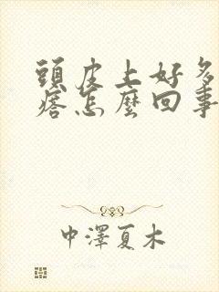 头皮上好多红疙瘩怎么回事