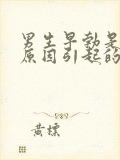 男生早勃是什么原因引起的