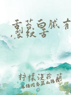 舌苔白腻有齿痕,裂纹舌