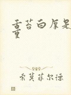 舌苔白厚是湿气重