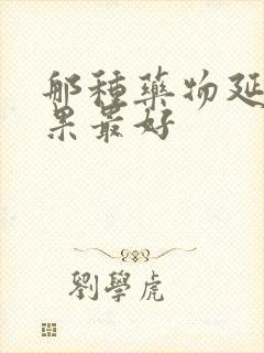 那种药物延时效果最好