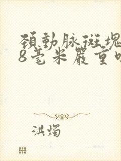 颈动脉斑块1.8毫米严重吗