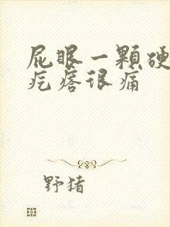 屁眼一颗硬硬的疙瘩很痛