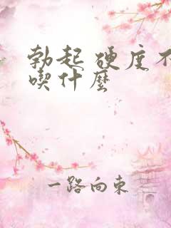 勃起 硬度不够吃什么