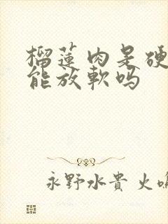 榴莲肉是硬的还能放软吗