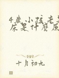 4岁小孩老是尿床是什么原因