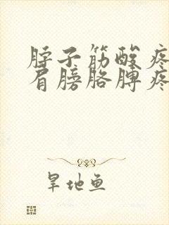 脖子筋酸疼带着肩膀胳膊疼