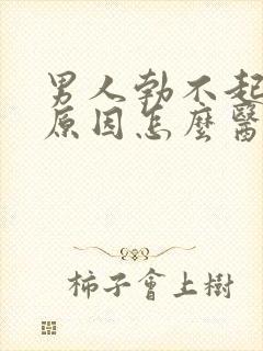 男人勃不起什么原因怎么医