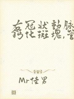 右冠状动脉近段钙化斑块,管腔中度狭窄