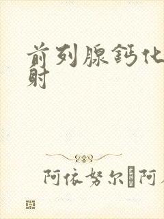 前列腺钙化斑早射