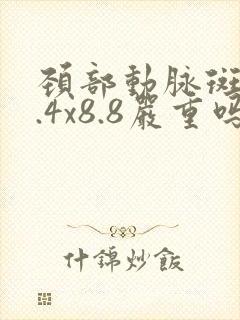 颈部动脉斑块2.4x8.8严重吗