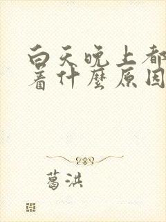 白天晚上都睡不着什么原因