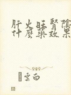 肝火旺肾阴虚吃什么药效果最好