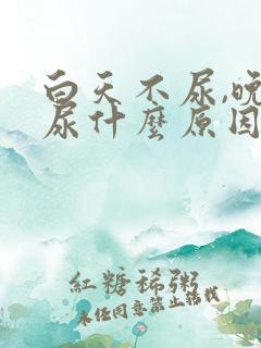 白天不尿,晚上尿什么原因