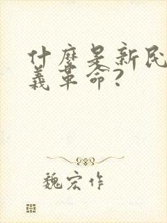 什么是新民主主义革命?