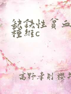 缺铁性贫血吃哪种维c