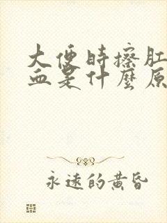 大便时擦肛门有血是什么原因