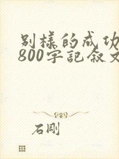 别样的成功作文800字记叙文初中